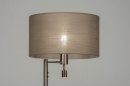 Foto 30777-5 niet_in_feed: Staande lamp met stoffen kap en extra leeslamp 