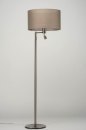 Foto 30777-6 niet_in_feed: Staande lamp met stoffen kap en extra leeslamp 