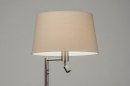 Foto 30779-3 niet_in_feed: Staande lamp met stoffen kap en extra leeslamp 