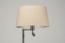 Foto 30779-7 niet_in_feed: Staande lamp met stoffen kap en extra leeslamp 