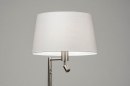 Foto 30780-3 niet_in_feed: Staande lamp met stoffen kap en extra leeslamp 