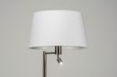 Foto 30780-4 niet_in_feed: Staande lamp met stoffen kap en extra leeslamp 