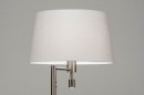 Foto 30780-5 niet_in_feed: Staande lamp met stoffen kap en extra leeslamp 