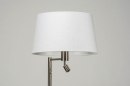 Foto 30780-7 niet_in_feed: Staande lamp met stoffen kap en extra leeslamp 