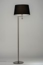 Vloerlamp 30781: modern, staal rvs, stof, metaal #1
