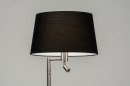 Foto 30781-3 niet_in_feed: Staande lamp met stoffen kap en extra leeslamp 