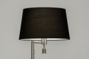 Foto 30781-5 niet_in_feed: Staande lamp met stoffen kap en extra leeslamp 