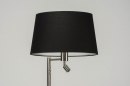 Foto 30781-7 niet_in_feed: Staande lamp met stoffen kap en extra leeslamp 