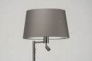 Foto 30782-7 niet_in_feed: Staande lamp met stoffen kap en extra leeslamp 