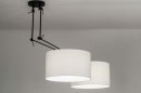 Hanglamp 30802: modern, stof, metaal, zwart #3