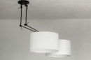 Hanglamp 30802: modern, stof, metaal, zwart #5