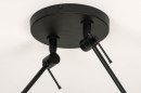Hanglamp 30803: modern, stof, metaal, zwart #12
