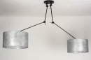 Hanglamp 30803: modern, stof, metaal, zwart #5