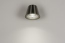 Wandlamp 30816: modern, staal rvs, metaal, staalgrijs #4