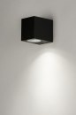 Wandlamp 30823: modern, aluminium, metaal, zwart #1