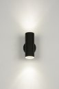 Wandlamp 30830: modern, metaal, zwart, mat #2