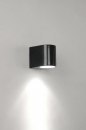 Wandlamp 30831: modern, metaal, zwart, mat #1