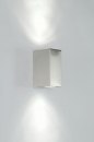 Wandlamp 30839: modern, staal rvs, metaal, staalgrijs #1