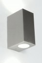 Wandlamp 30839: modern, staal rvs, metaal, staalgrijs #3