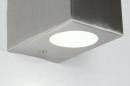 Wandlamp 30839: modern, staal rvs, metaal, staalgrijs #5
