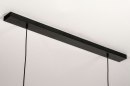 Foto 30861-14: Sfeervolle hanglamp voorzien van twee stoffen kappen in een witte kleur. 