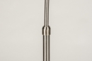 Foto 30876-12: Uitschuifbare booglamp, geschuurd staal-RVS, geschikt voor vervangbaar led.