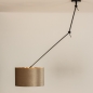 Foto 30921-4: Verstelbare hanglamp met knikarm en lampenkap in taupe kleur
