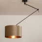 Foto 30921-5: Verstelbare hanglamp met knikarm en lampenkap in taupe kleur