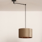 Foto 30921-6: Verstelbare hanglamp met knikarm en lampenkap in taupe kleur