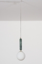 Foto 30984-12: Design hanglamp Globen Lighting in Art Deco stijl met massief marmer