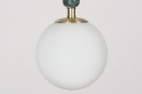 Foto 30984-14: Design hanglamp Globen Lighting in Art Deco stijl met massief marmer