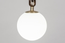 Foto 30985-6: Design hanglamp Globen Lighting in Art Deco stijl met massief marmer