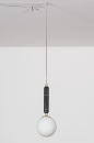 Foto 30987-3: Design hanglamp Globen Lighting in Art Deco stijl met massief marmer