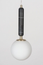 Foto 30987-4: Design hanglamp Globen Lighting in Art Deco stijl met massief marmer