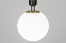 Foto 30987-5: Design hanglamp Globen Lighting in Art Deco stijl met massief marmer