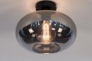 Plafondlamp 31002: modern, eigentijds klassiek, glas, metaal #2