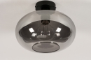 Plafondlamp 31002: modern, eigentijds klassiek, glas, metaal #4