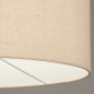 Foto 31014-6 detailfoto: Staande schemerlamp met leeslamp en beige linnen lampenkap