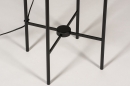 Foto 31023-7: Moderne, dimmbare schwarze Stehleuchte mit wunderschön verarbeitetem Rauchglas.