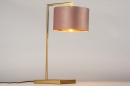 Tafellamp 31070: modern, eigentijds klassiek, messing, stof #3
