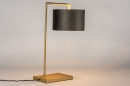 Tafellamp 31073: modern, eigentijds klassiek, messing, stof #2