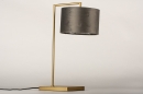 Tafellamp 31073: modern, eigentijds klassiek, messing, stof #7