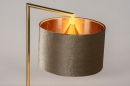 Tafellamp 31076: modern, eigentijds klassiek, messing, stof #4