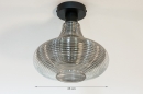 Plafondlamp 31120: modern, retro, eigentijds klassiek, glas #1