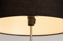 Foto 31127-5 detailfoto: Blankhouten vloerlamp Tripod met zwarte stoffen kap