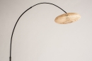 Foto 31135-7: Japandi Stehleuchte, Bogenlampe mit Rattanschirm