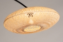 Foto 31135-8: Japandi Stehleuchte, Bogenlampe mit Rattanschirm