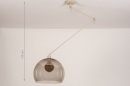 Hanglamp 31138: modern, retro, glas, kunststof #1