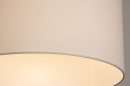 Foto 31139-11: Verstelbare XL hanglamp met Knikarm met witte stoffen kap
