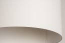 Foto 31139-12: Verstelbare XL hanglamp met Knikarm met witte stoffen kap